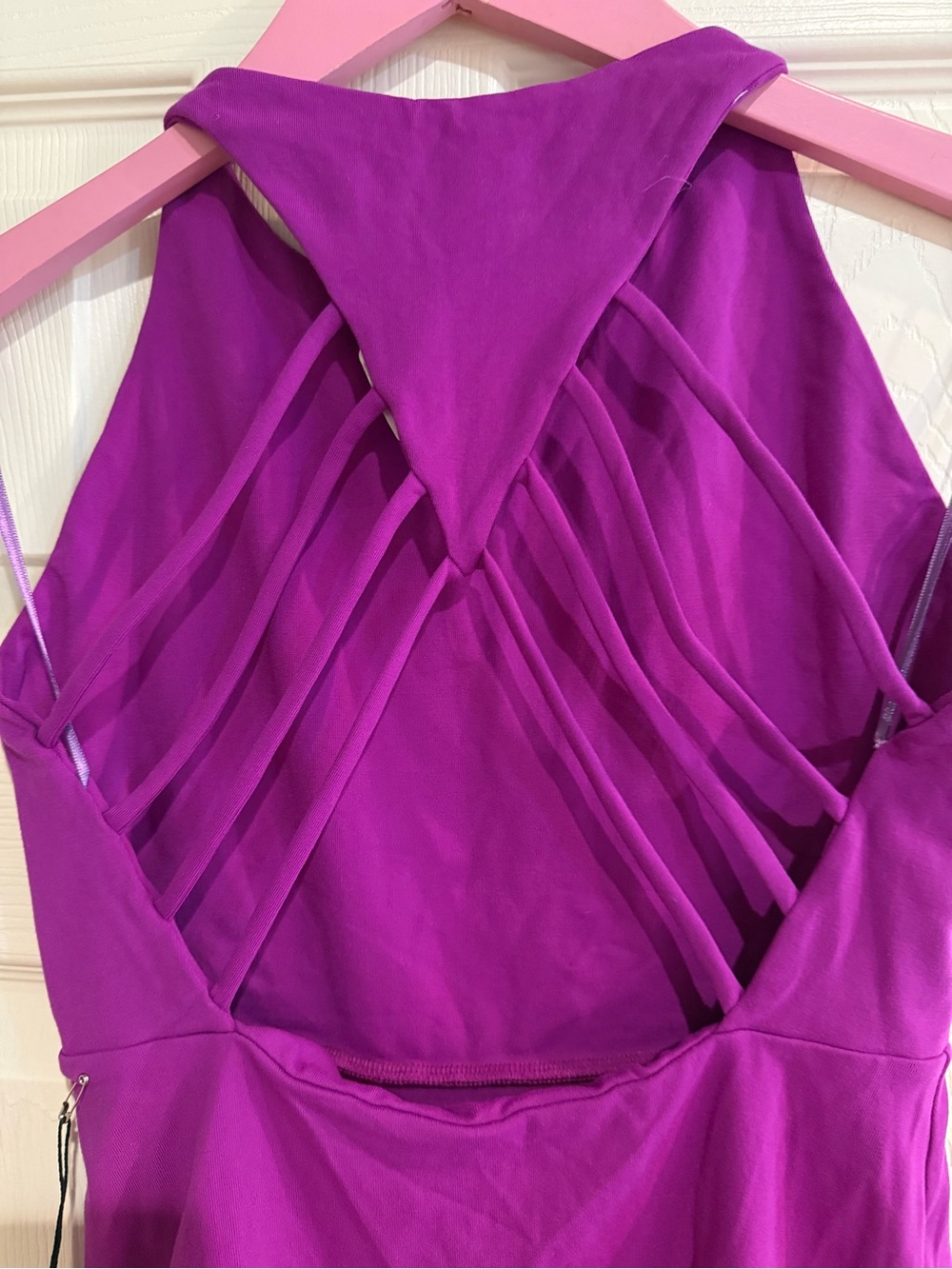 Susana Monaco Bright Purple Mini Dress - Picture 3 of 4